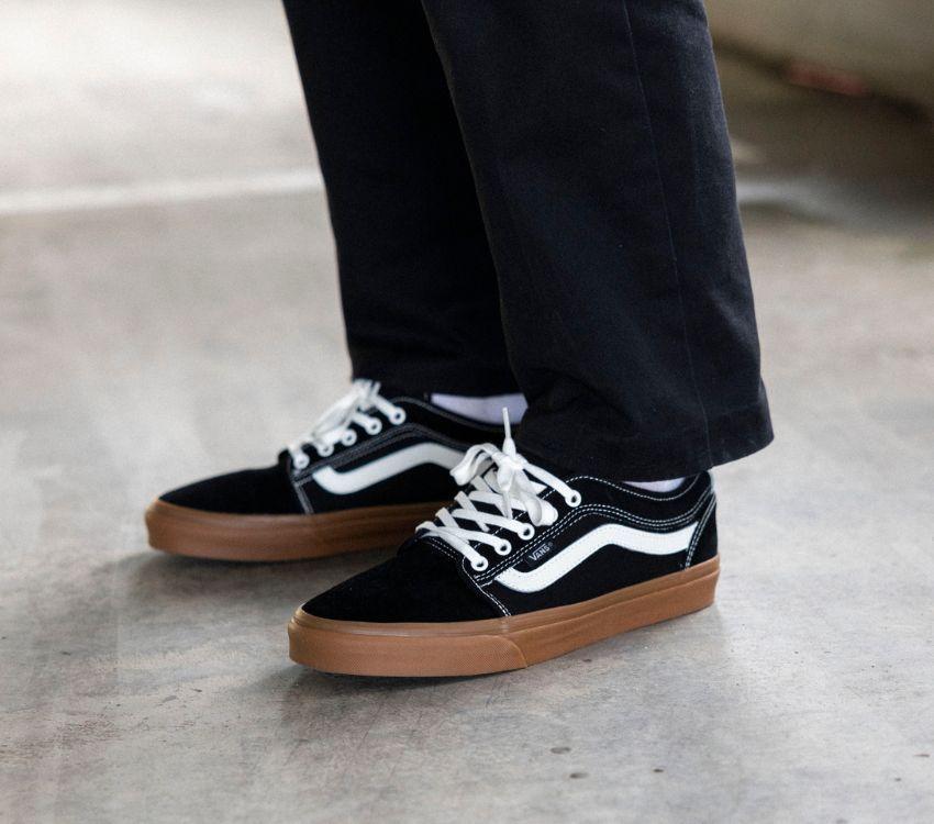 Vans Chukka Low Sidestripe Black Gum - 50-50 Skate Shop