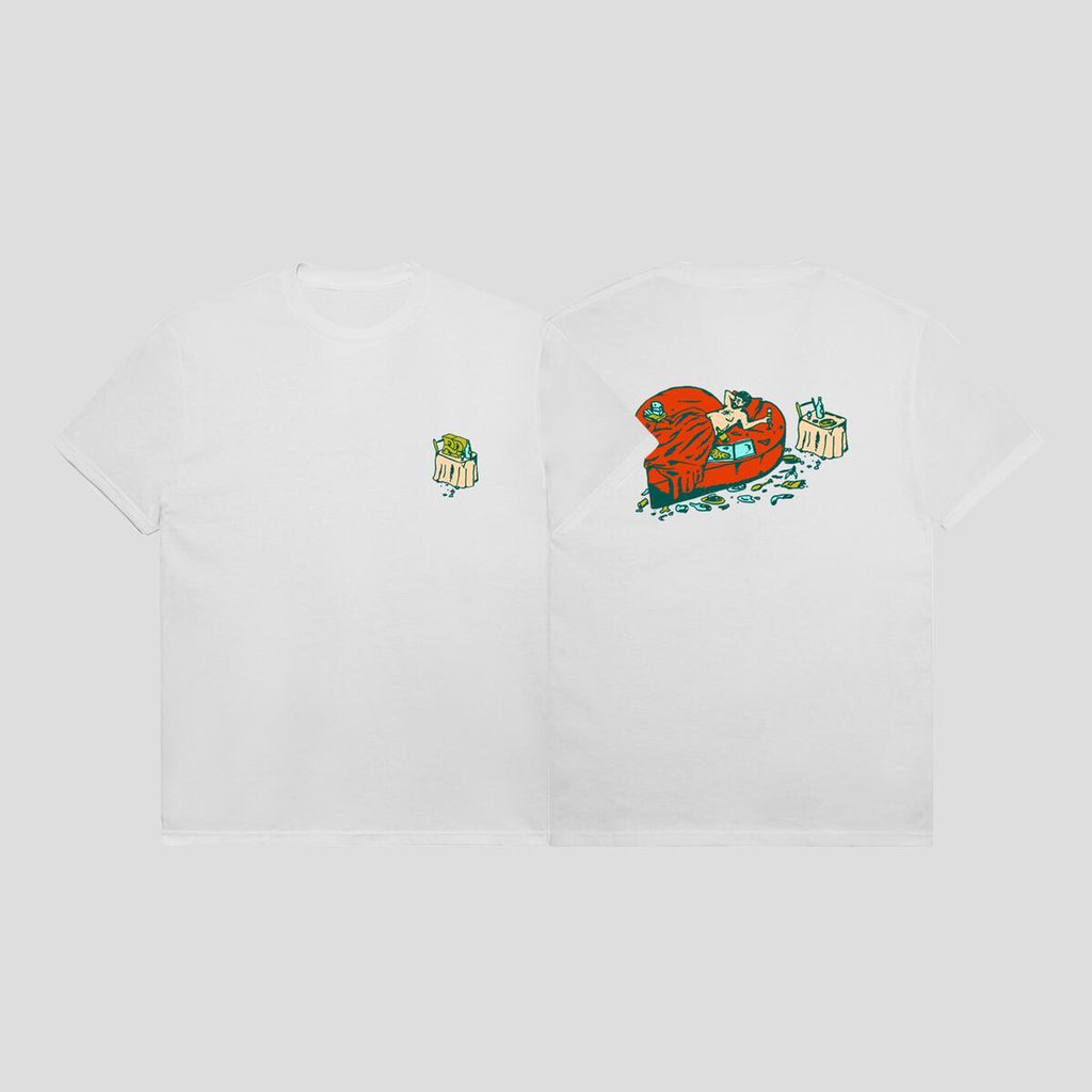 Passport Skate Unlucky In Love Tee White - 50-50 Skate Shop