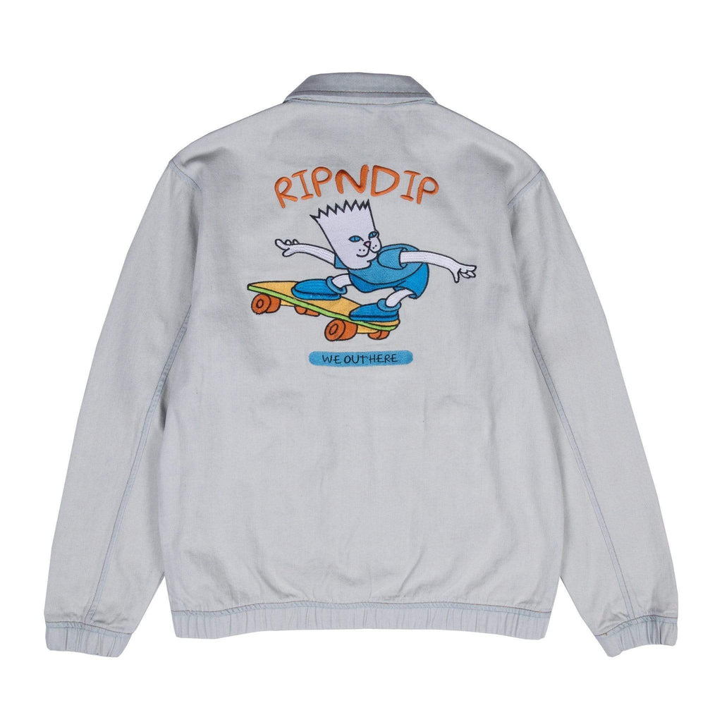 Ripndip Catwabunga Denim Jacket Light Blue - 50-50 Skate Shop