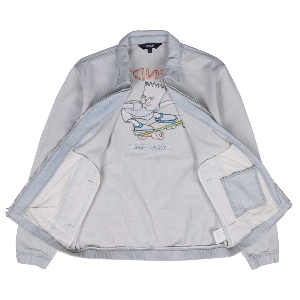Ripndip Catwabunga Denim Jacket Light Blue - 50-50 Skate Shop