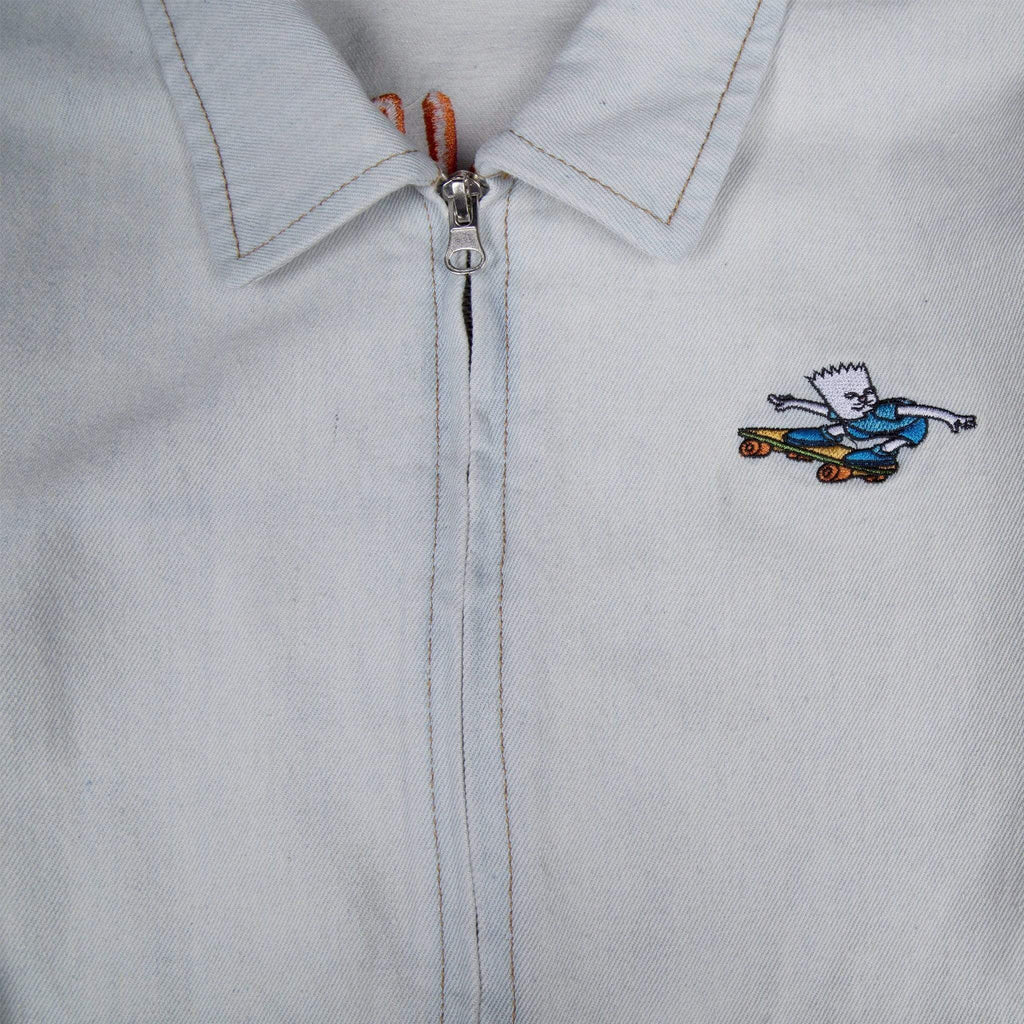Ripndip Catwabunga Denim Jacket Light Blue - 50-50 Skate Shop