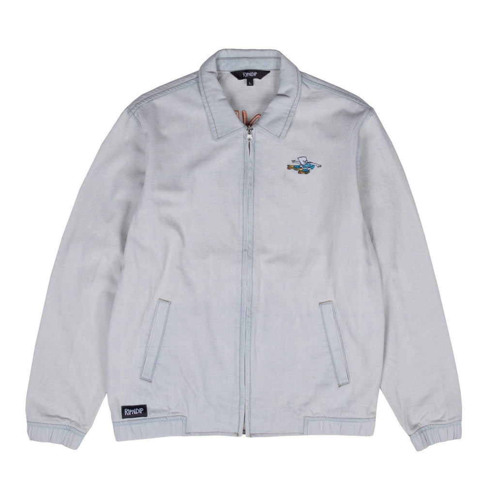 Ripndip Catwabunga Denim Jacket Light Blue - 50-50 Skate Shop