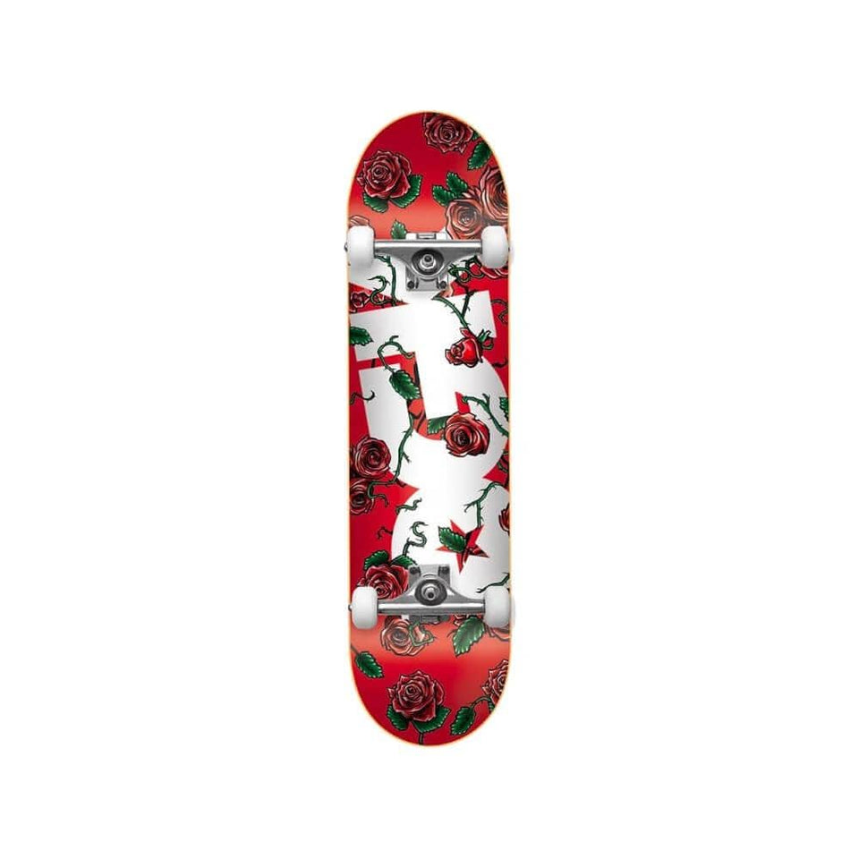 DGK Skateboard Complete Bloom 7.75" x 31.25" Red 14.5" WB - 50-50 Skate Shop