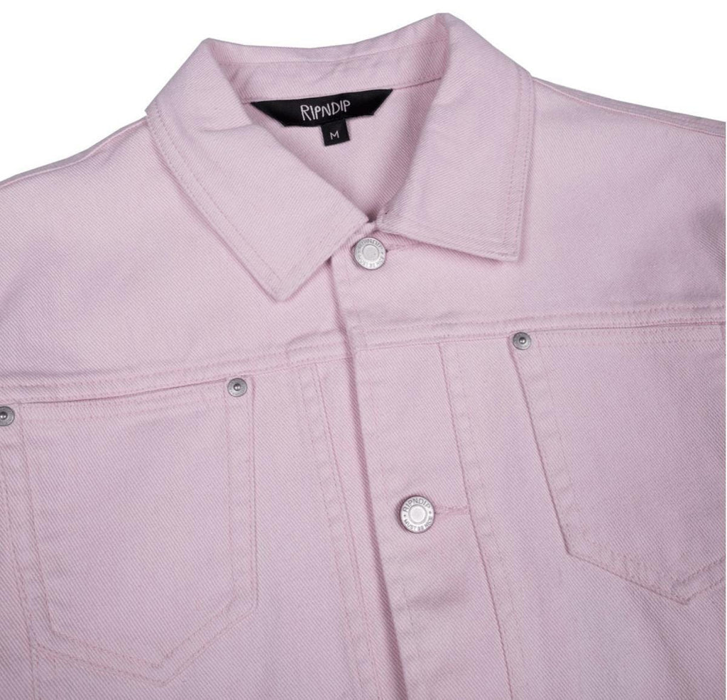 Ripndip Nercasso Flower Denim Jacket Pink - 50-50 Skate Shop