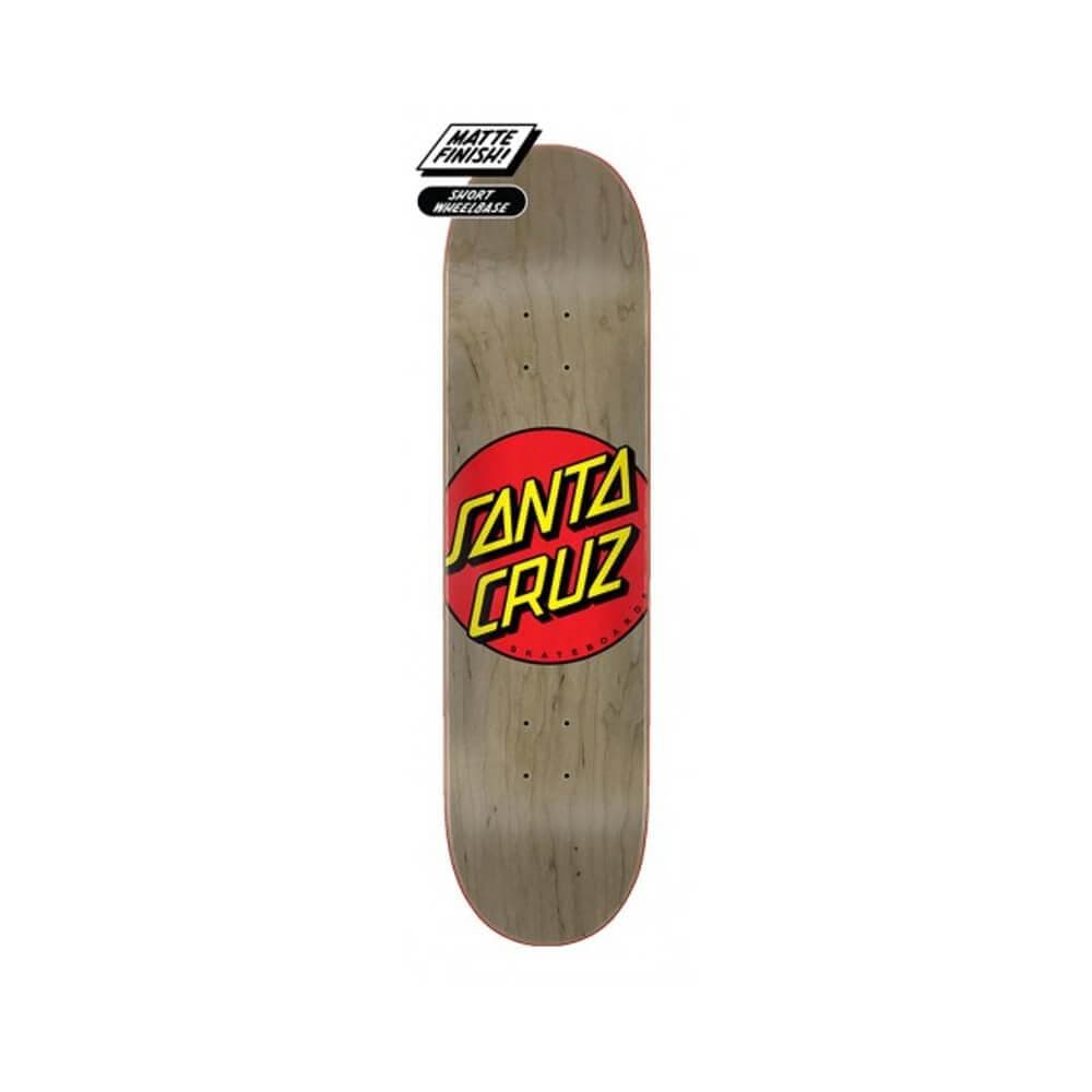 Santa Cruz Skateboard Deck Classic Dot 8.375" x 31.83" Grey 14.375" WB - 50-50 Skate Shop