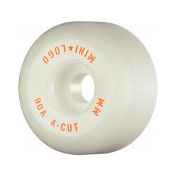 Mini Logo Skateboard Wheels Hybrid A-CUT 2 53mm x 90a White - Set of 4 - 50-50 Skate Shop