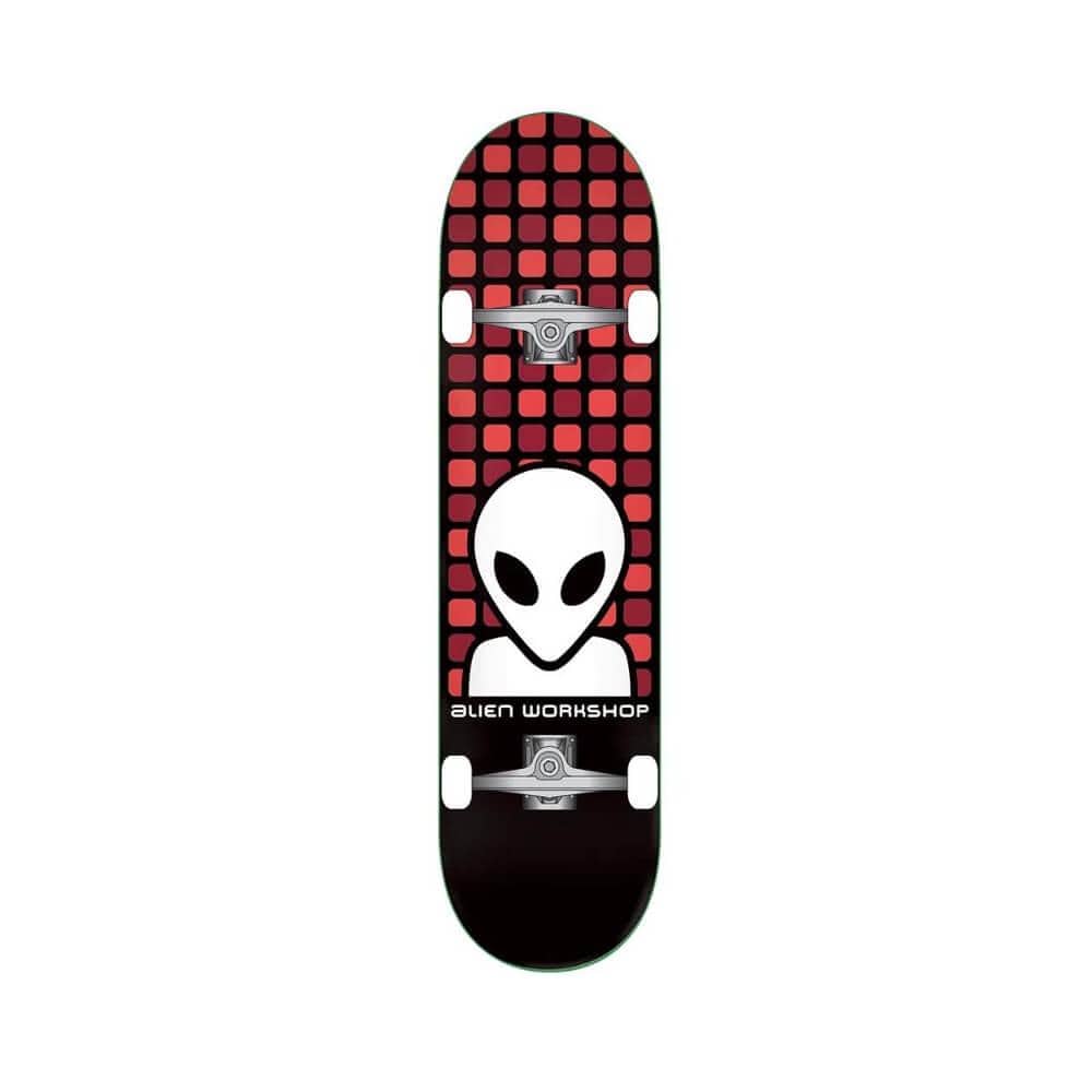 Alien Workshop Skateboard Complete Matrix 7.5" x 31.875" Black Red 14" WB - 50-50 Skate Shop