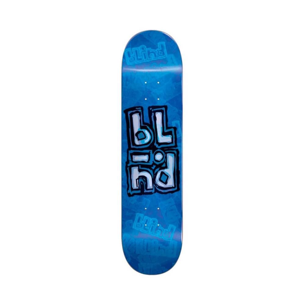 Blind Skateboard Deck OG Stacked Stamp RHM 8.25" x 32" Blue 14.25" WB - 50-50 Skate Shop