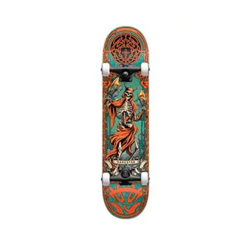 Darkstar Skateboard Complete Axe FP Premium 8.0" x 31.5" Orange 14" WB - 50-50 Skate Shop