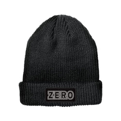 Zero BOLD Patch On Watchcap Beanie Black - 50-50 Skate Shop