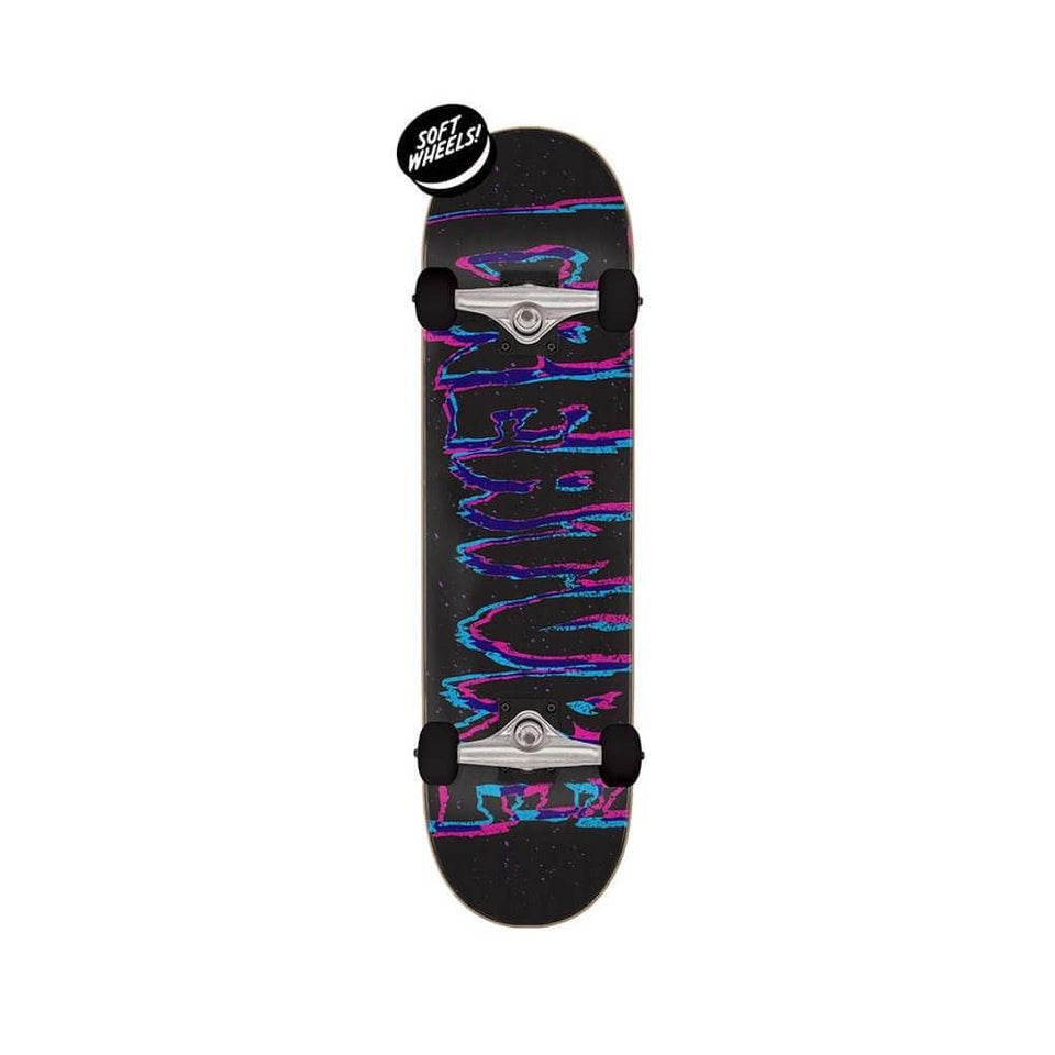 Creature Skateboard Complete 3D Logo Mini 7.75" x 30" Black 12.93" WB - 50-50 Skate Shop