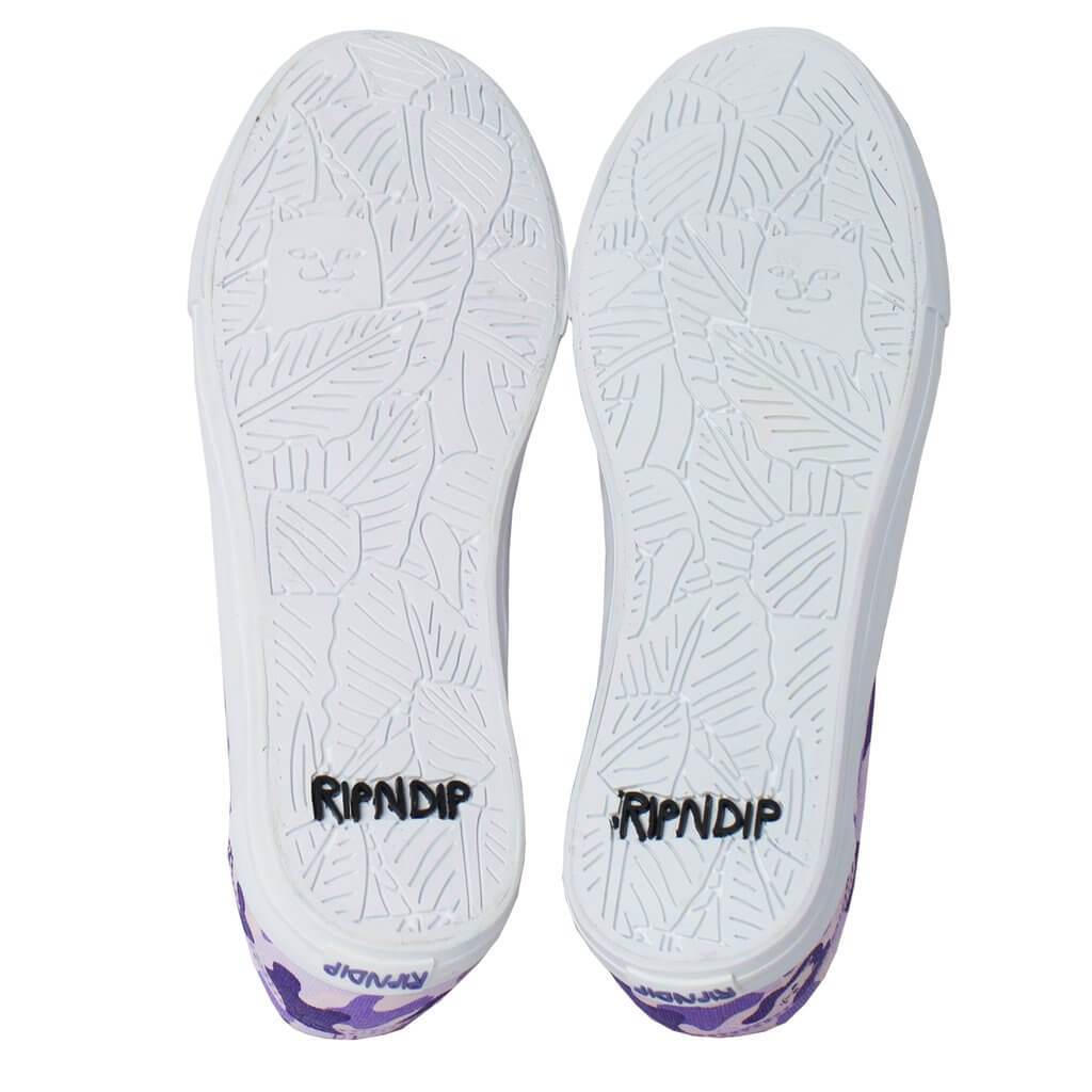 Ripndip Lord Nermal Slip On Shoes Purple Camo - 50-50 Skate Shop