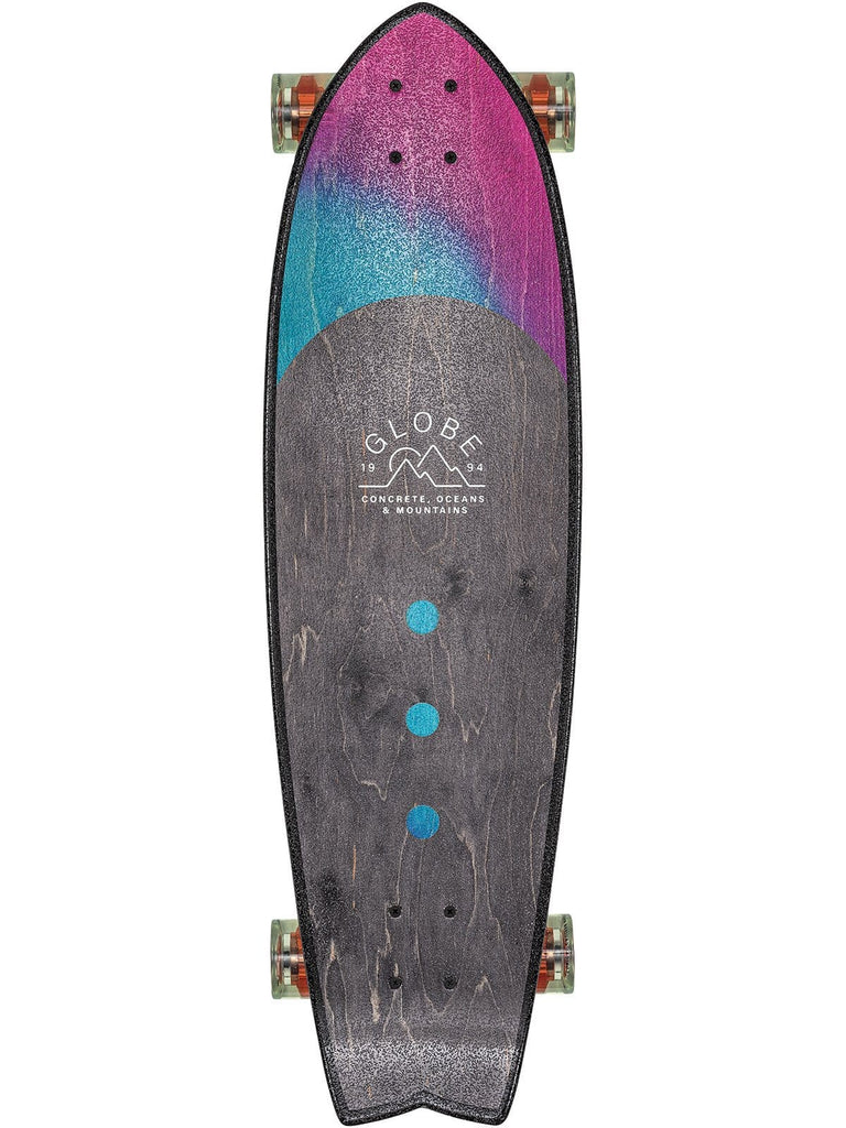 Globe Skateboard Cruiser Complete Chromantic 33" Washed Aqua - 50-50 Skate Shop