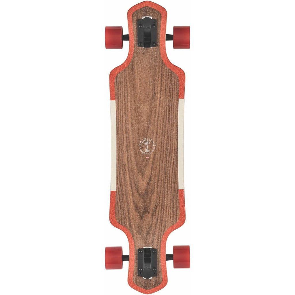 Globe Skateboard Cruiser Complete Geminon 35" x 9.0" Walnut Cockatoo 24.75" WB - 50-50 Skate Shop