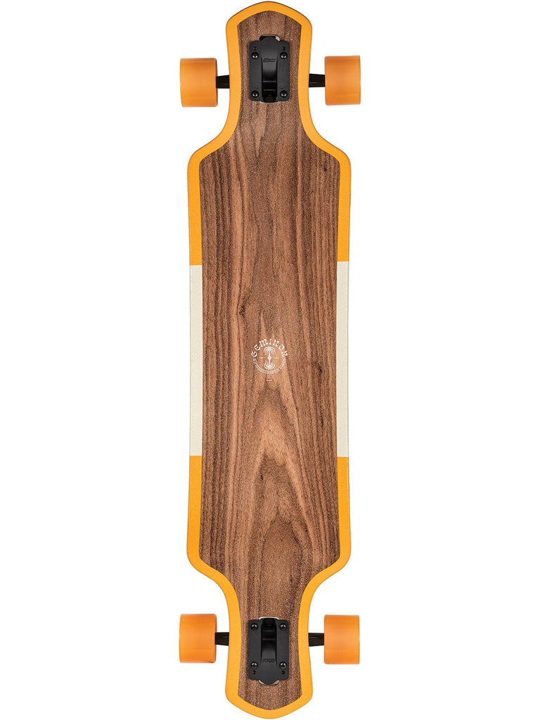 Globe Skateboard Longboard Complete Geminon 40" Rock Walnut Monstera - 50-50 Skate Shop