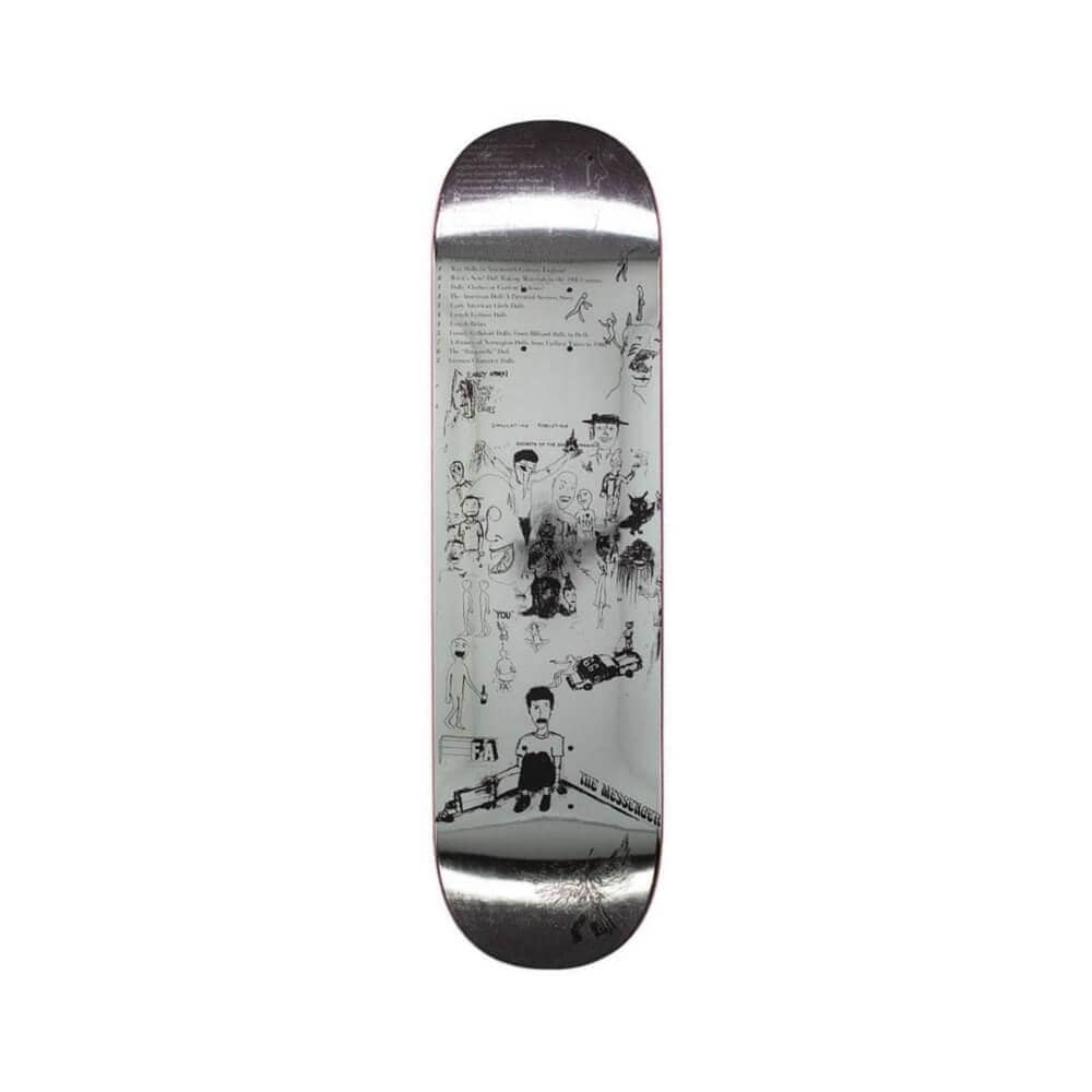Fucking Awesome Skateboard Deck Drawings 2 8.25" x 31.79" Silver Black 14.12" WB - 50-50 Skate Shop