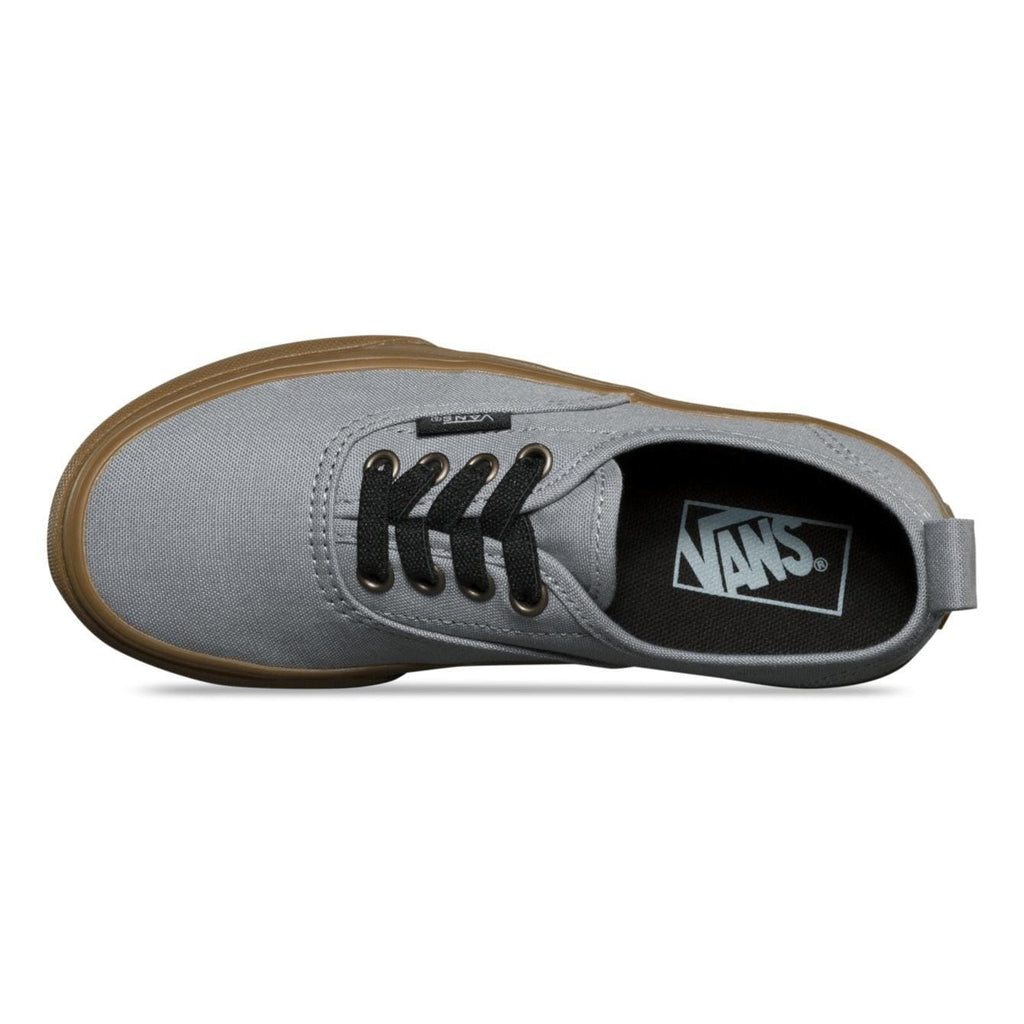 Vans Kids Authentic Elastic Lace (Gum Outsole) Alloy Black - 50-50 Skate Shop