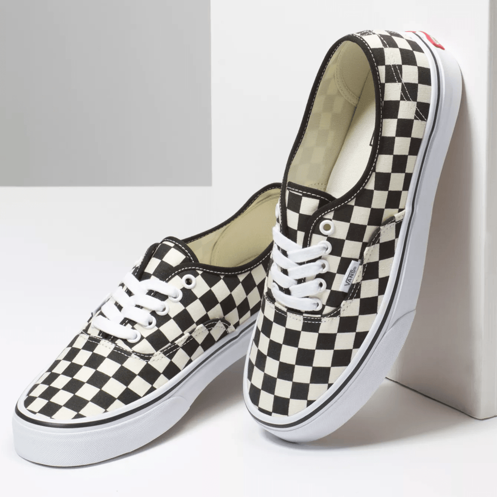 Vans Authentic (Golden Coast) Black White Checker - 50-50 Skate Shop