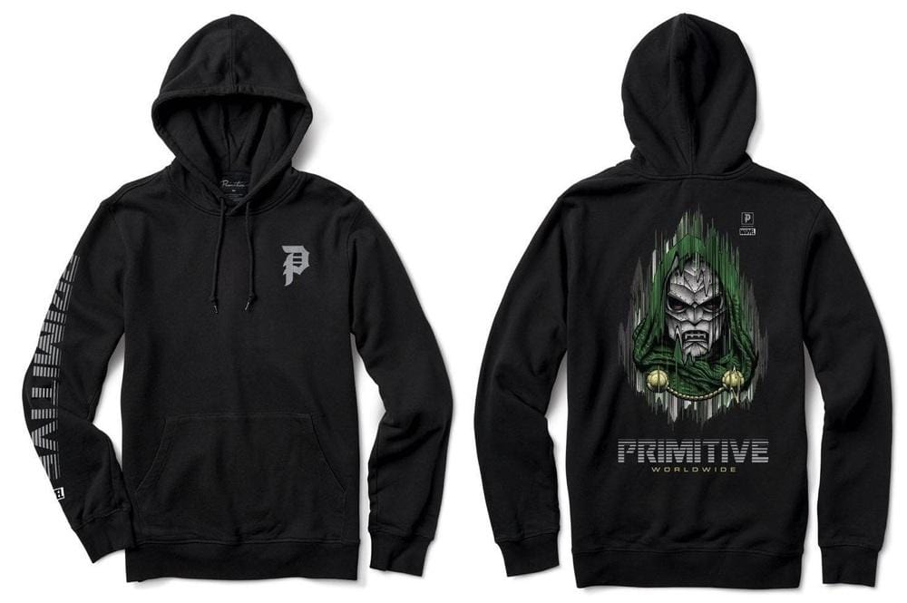 Primitive Skate Sweater Hoodie Marvel Doom Black - 50-50 Skate Shop