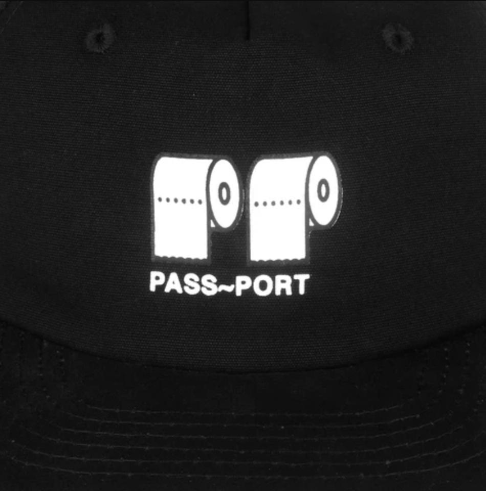Passport Poo Poo Cap Black - 50-50 Skate Shop