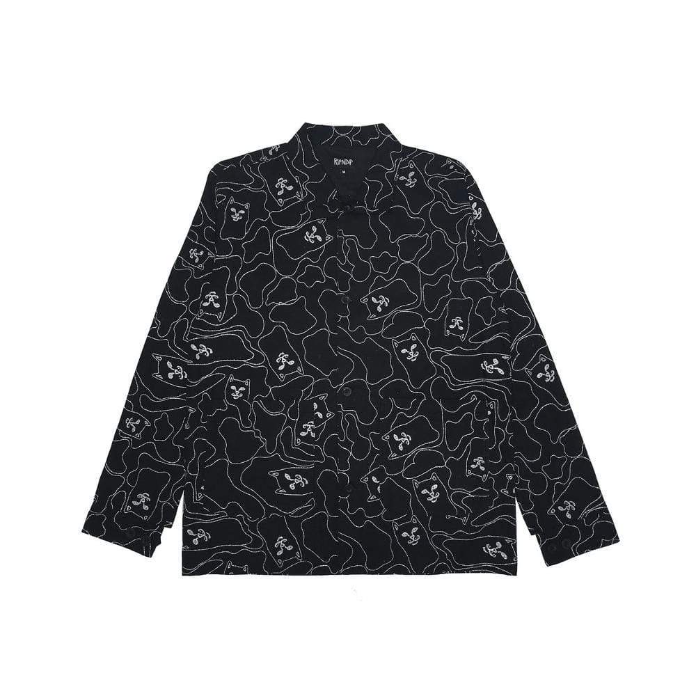Ripndip Nermal Line Camo Military Jacket 3M Line Camo Black - 50-50 Skate Shop