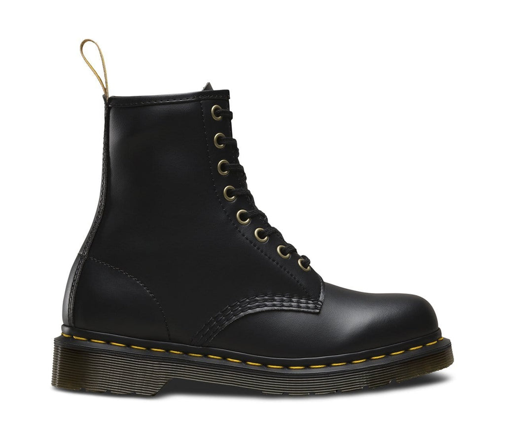 Dr Martens 1460 Vegan 8 Eye Boot Black Felix Rub Off - 50-50 Skate Shop