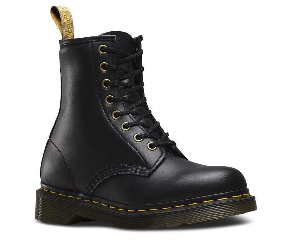 Dr Martens 1460 Vegan 8 Eye Boot Black Felix Rub Off - 50-50 Skate Shop