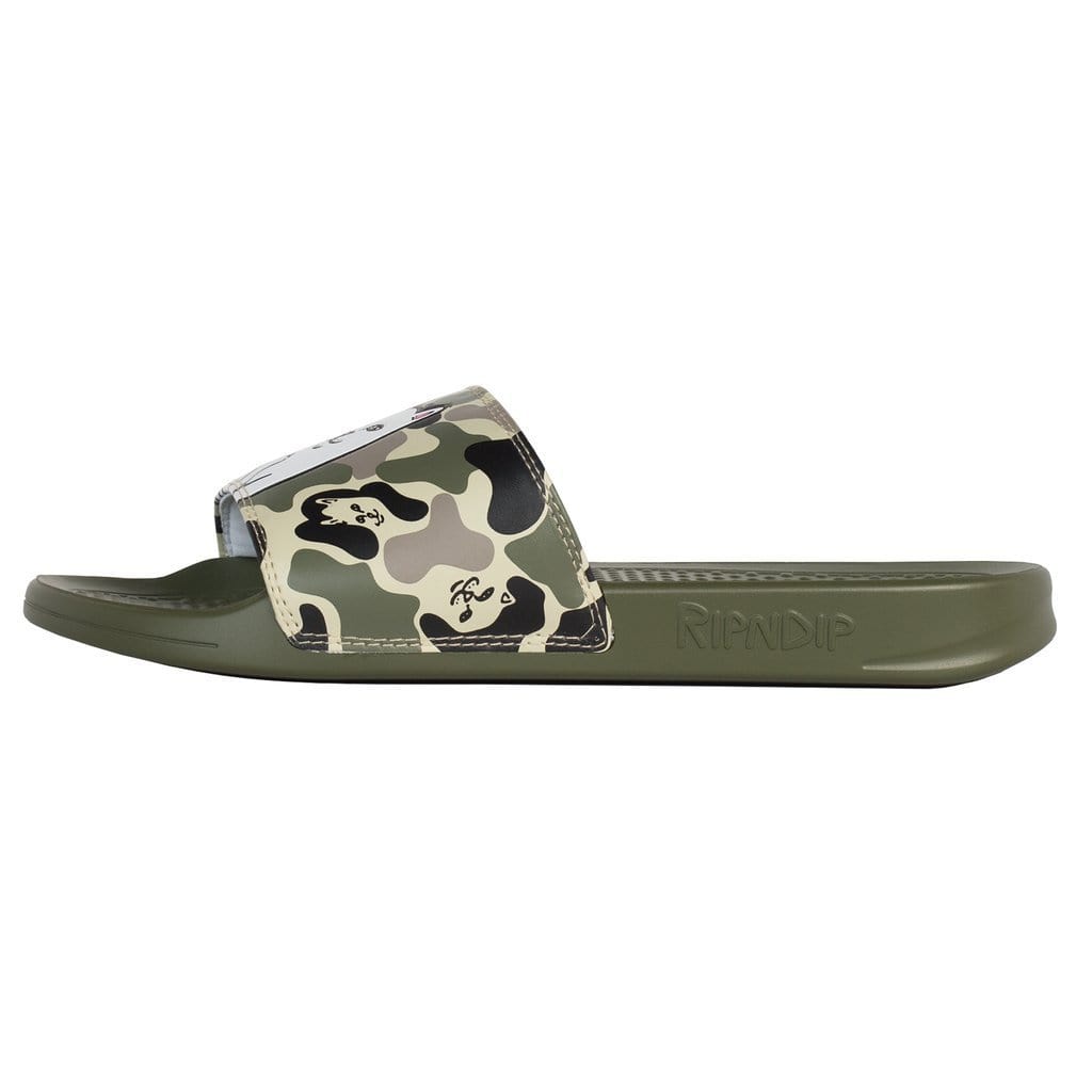 Ripndip Lord Nermal Slides Army Camo - 50-50 Skate Shop