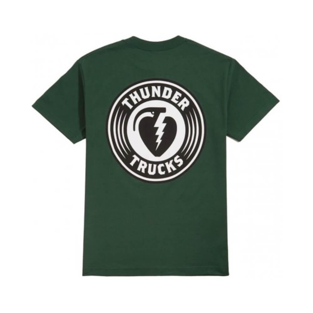 Thunder Trucks Skate Tee Charged Granade Green White - 50-50 Skate Shop