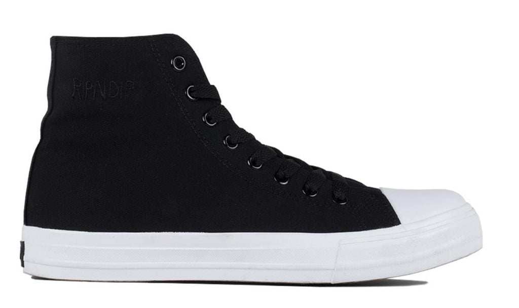 Ripndip Nermal High Top Shoes Black White - 50-50 Skate Shop