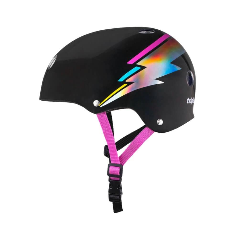 Triple 8 Certified Helmet SS Black Hologram - 50-50 Skate Shop