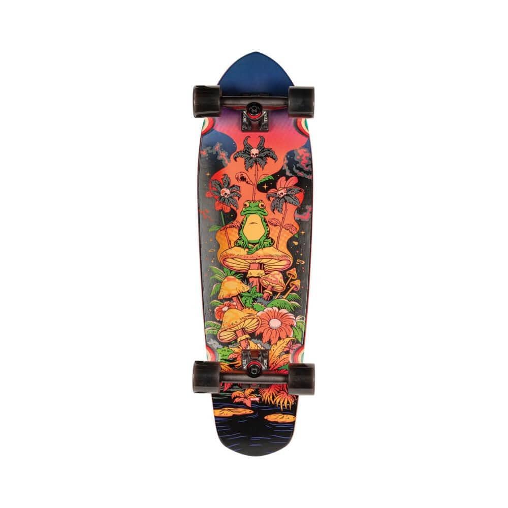 Globe Skateboard Cruiser Complete Big Blazer 32" Red Toadstool - 50-50 Skate Shop