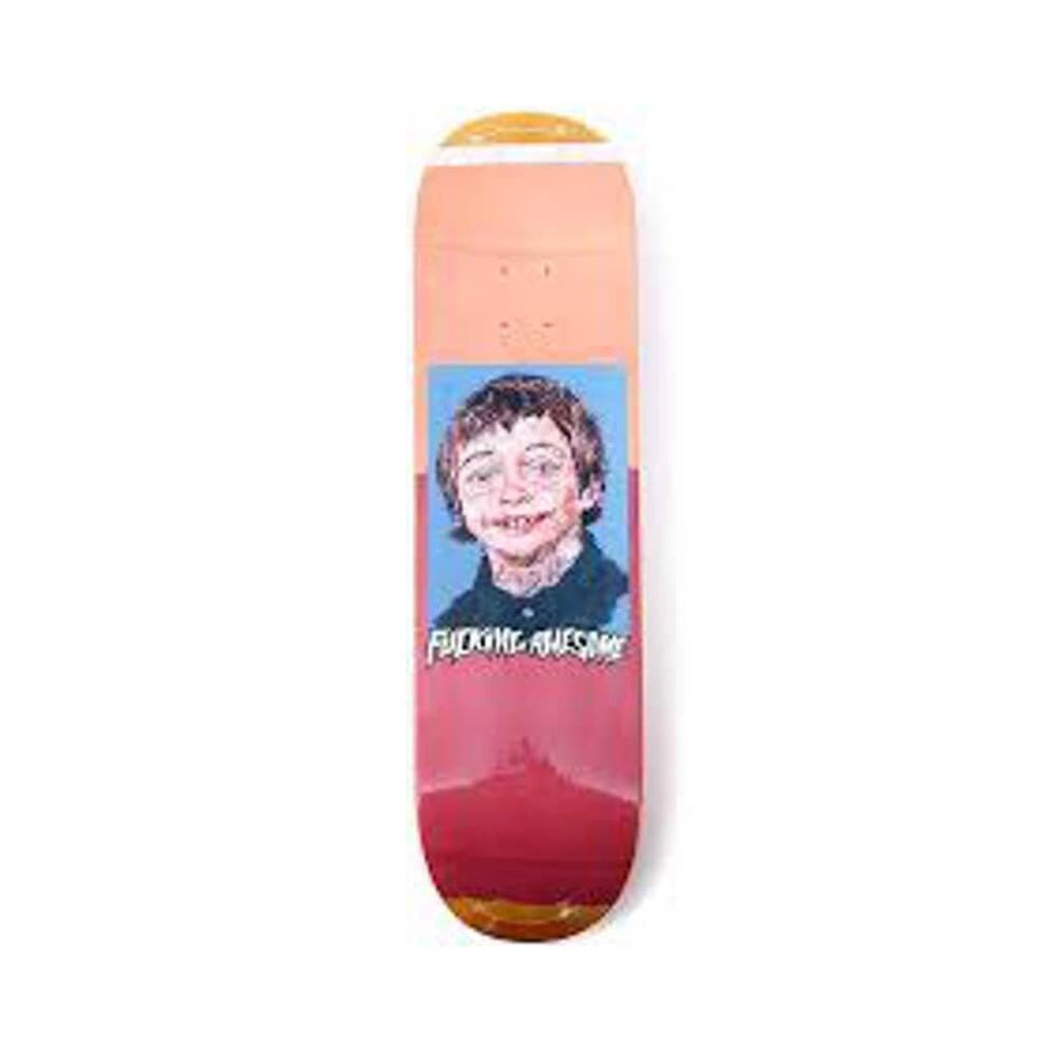 Fucking Awesome Skateboard Deck Berle Felt CP 8.38" x 31.85" Orange Red 14.12" WB - 50-50 Skate Shop