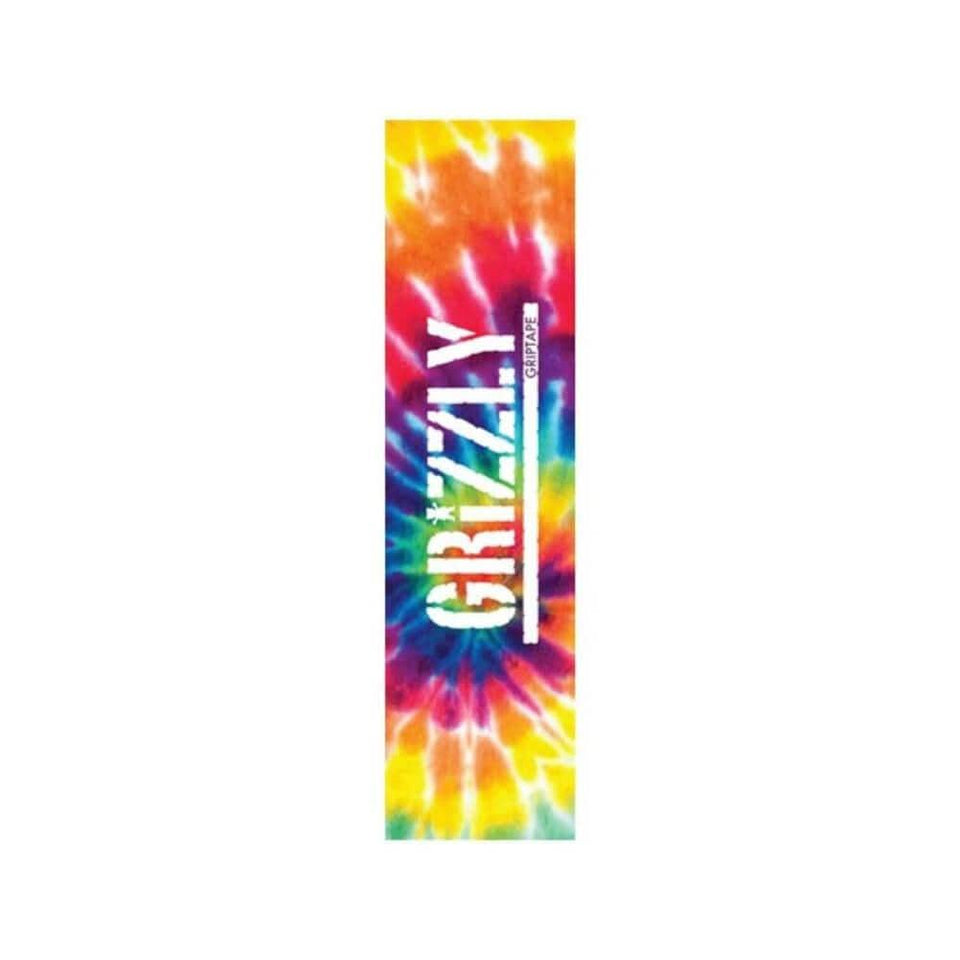 Grizzly Skateboard Grip Tape Stamp 9" x 33" Tie Dye - 50-50 Skate Shop