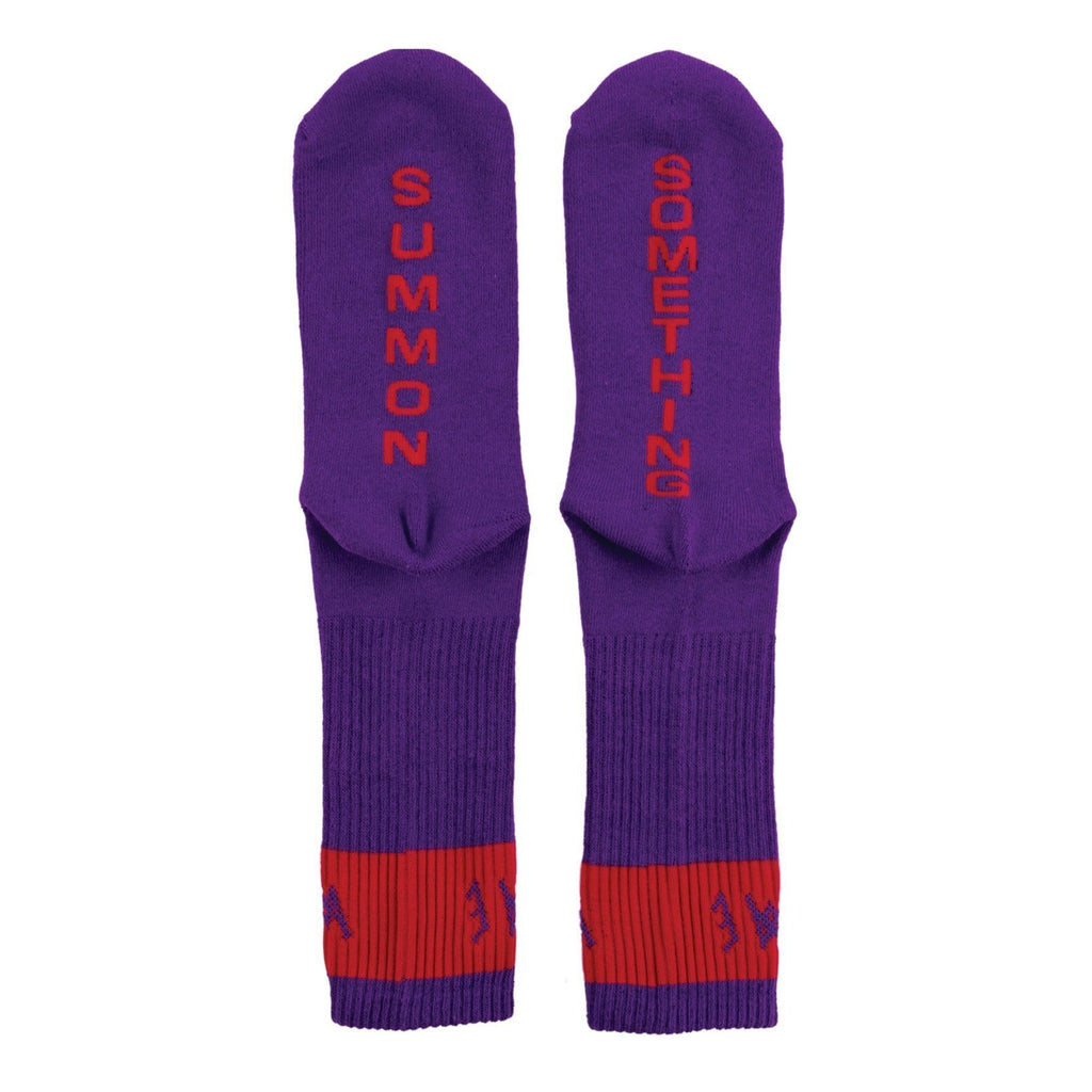 Welcome Summon Socks - Black/Lilac - 50-50 Skate Shop