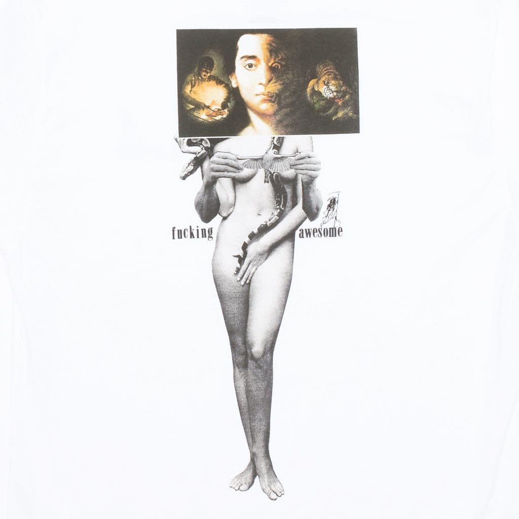 Fucking Awesome Wizards Long Sleeve Tee White - 50-50 Skate Shop