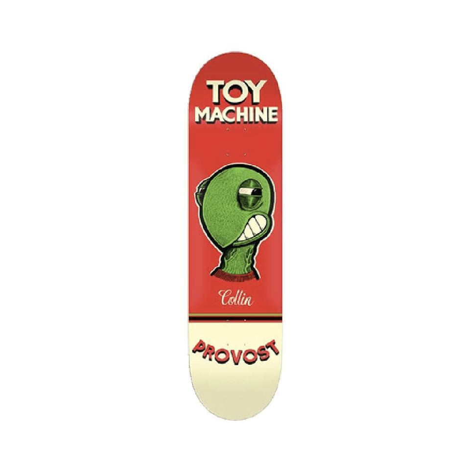 Toy Machine Skateboard Deck Pen N Ink 8.0" x 31.63" Collin Provost Red 14" WB - 50-50 Skate Shop