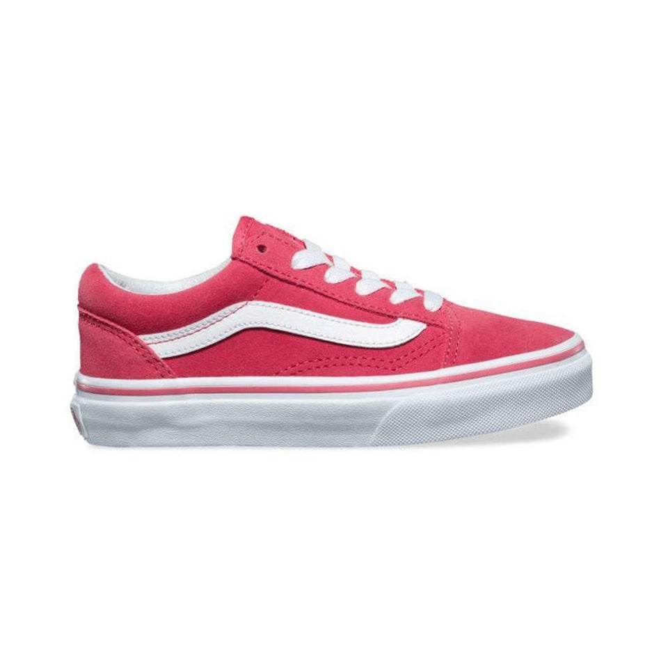 Vans Kids Old Skool (Suede) Desert Rose True White - 50-50 Skate Shop