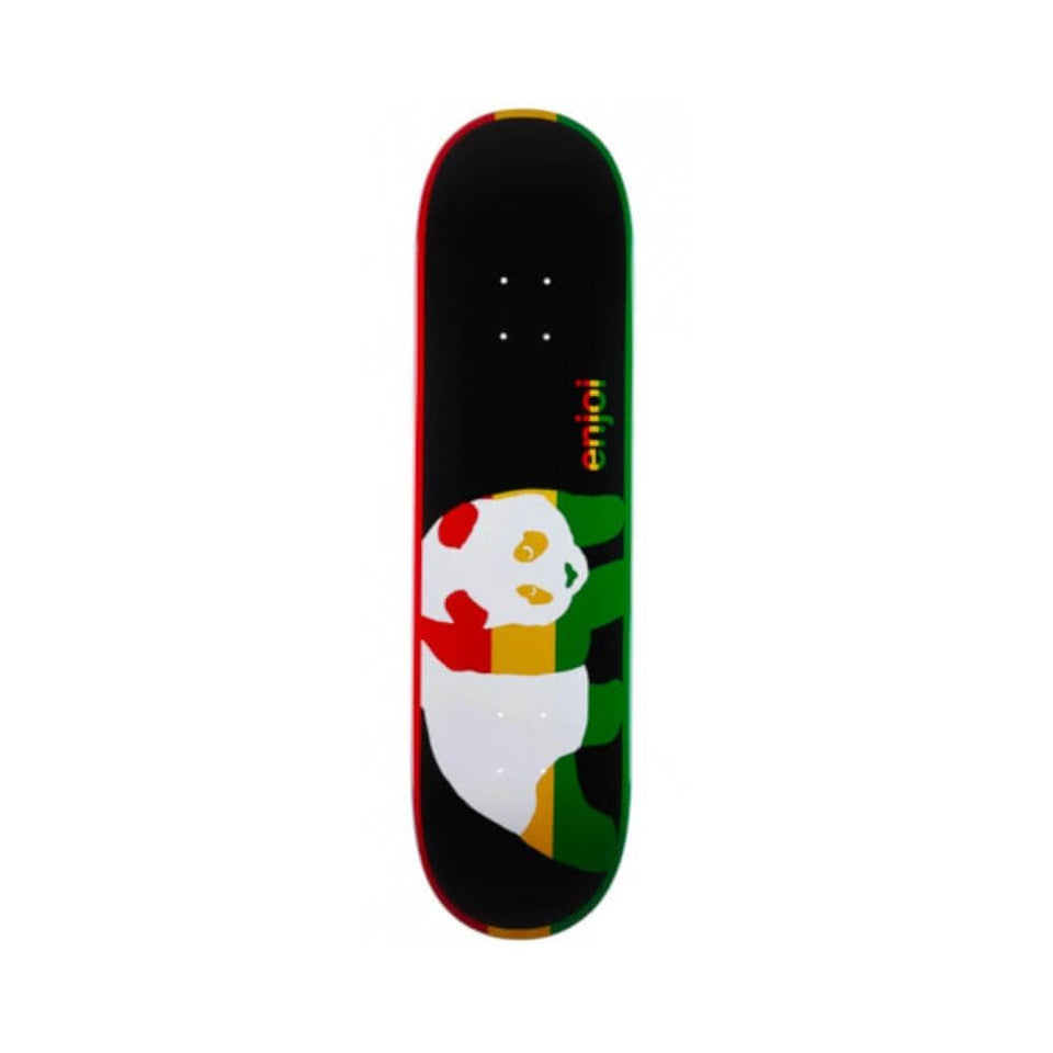 Enjoi Skateboard Deck Rasta Veneer R7 8.375" x 32.1" Black 14.25" WB - 50-50 Skate Shop