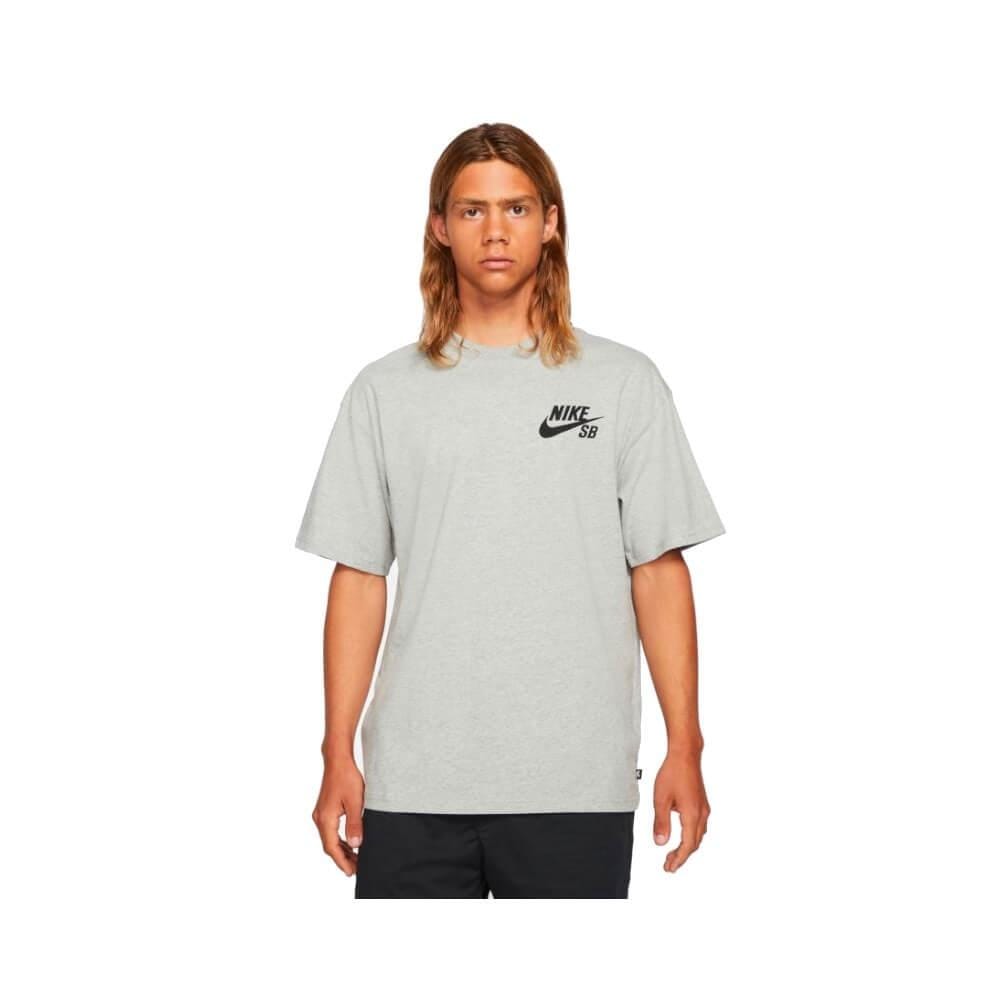 Nike SB Skate Logo Tee DK Grey Heather Black - 50-50 Skate Shop