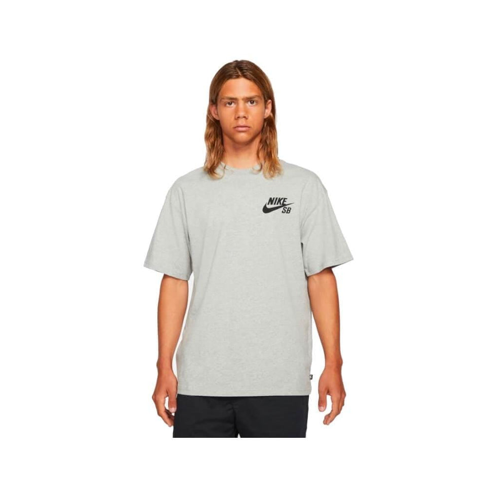 Nike SB Skate Logo Tee DK Grey Heather Black - 50-50 Skate Shop
