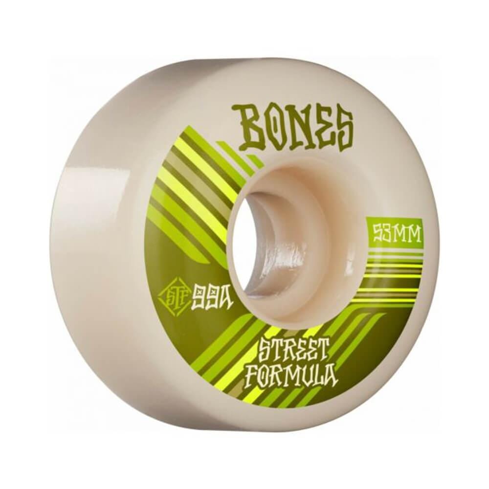 Bones Skateboard Wheels STF V4 Wide Retro 53mm x 99A - Set of 4` - 50-50 Skate Shop