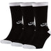 Nike SB Skateboarding Crew Sock (3 Pair) Black/White - 50-50 Skate Shop