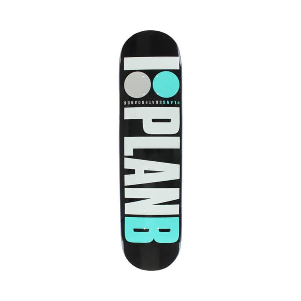 Plan B Skateboard Deck Team OG 7.75" x 31.625" Black Teal 14.125" WB - 50-50 Skate Shop
