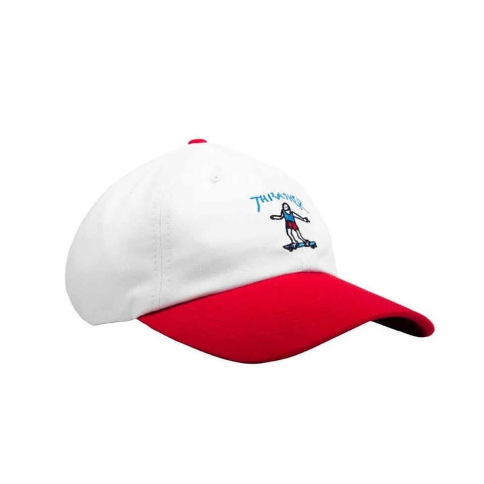 Thrasher Skate Gonz Old Timer Hat White Red - 50-50 Skate Shop
