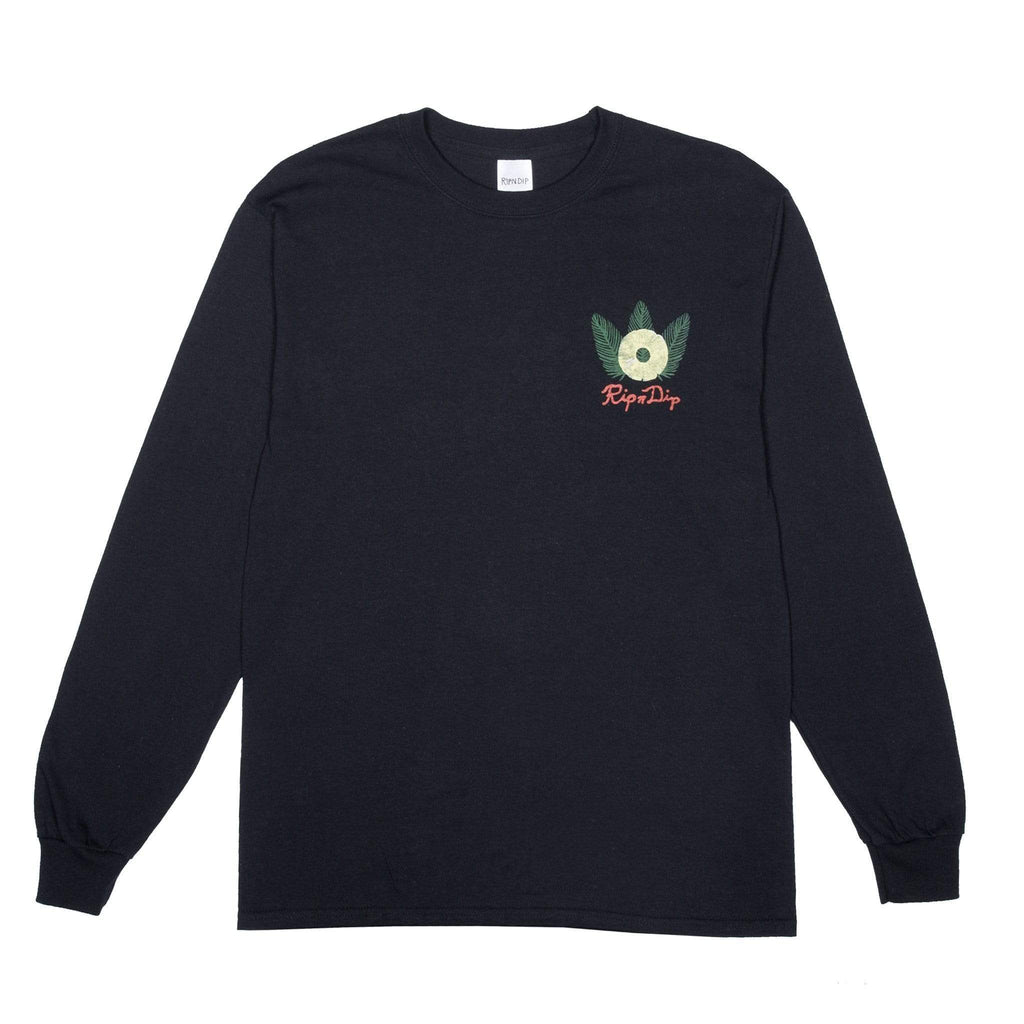 Ripndip Pineapple Long Sleeve Tee Black - 50-50 Skate Shop