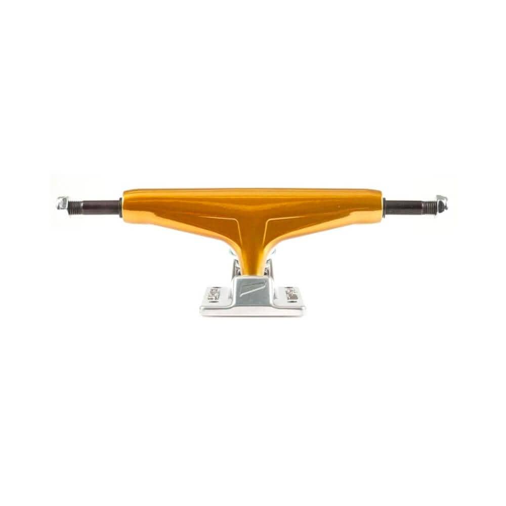 Tensor Skateboard Mag Light Glossy Trucks 5.25 (7.875") Gold Silver - Set of 2 - 50-50 Skate Shop