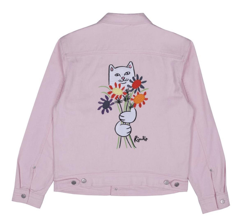 Ripndip Nercasso Flower Denim Jacket Pink - 50-50 Skate Shop