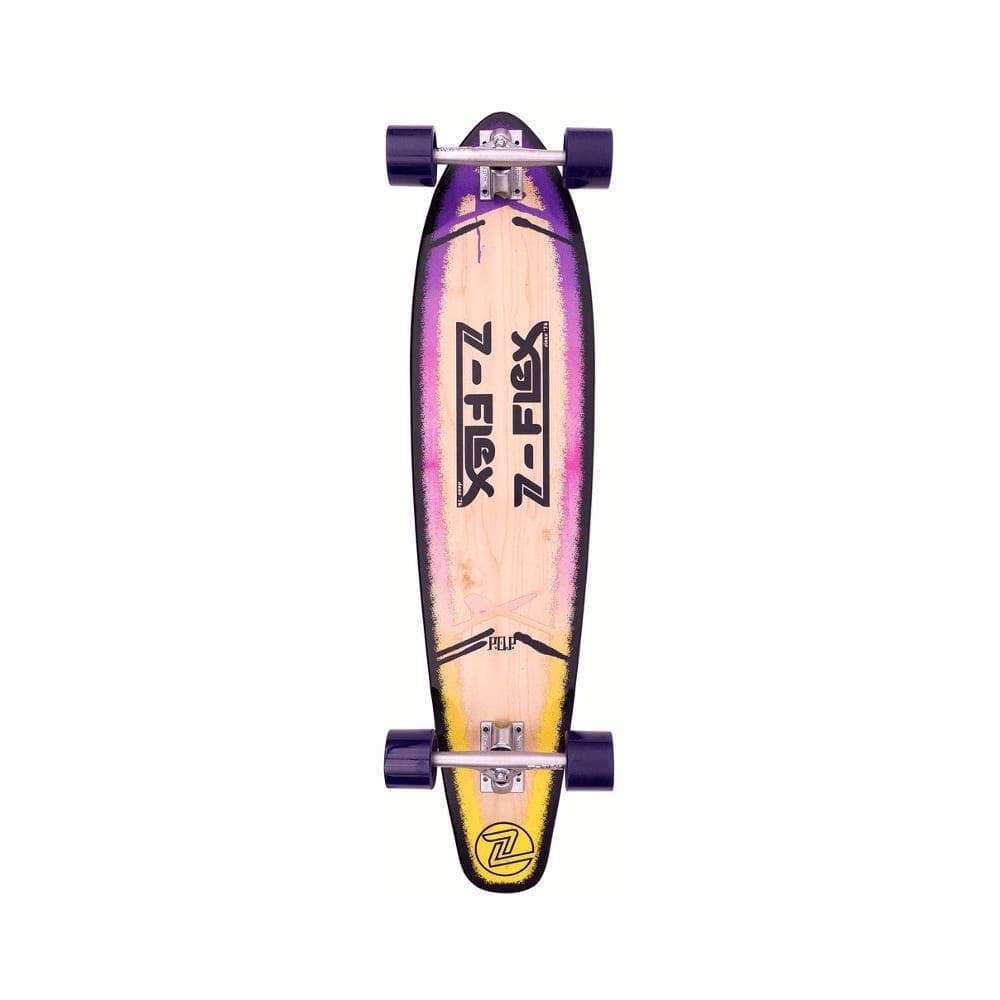 Z Flex Skateboard Longboard Complete Roundtail Pop Purple Fade 39.5" - 50-50 Skate Shop