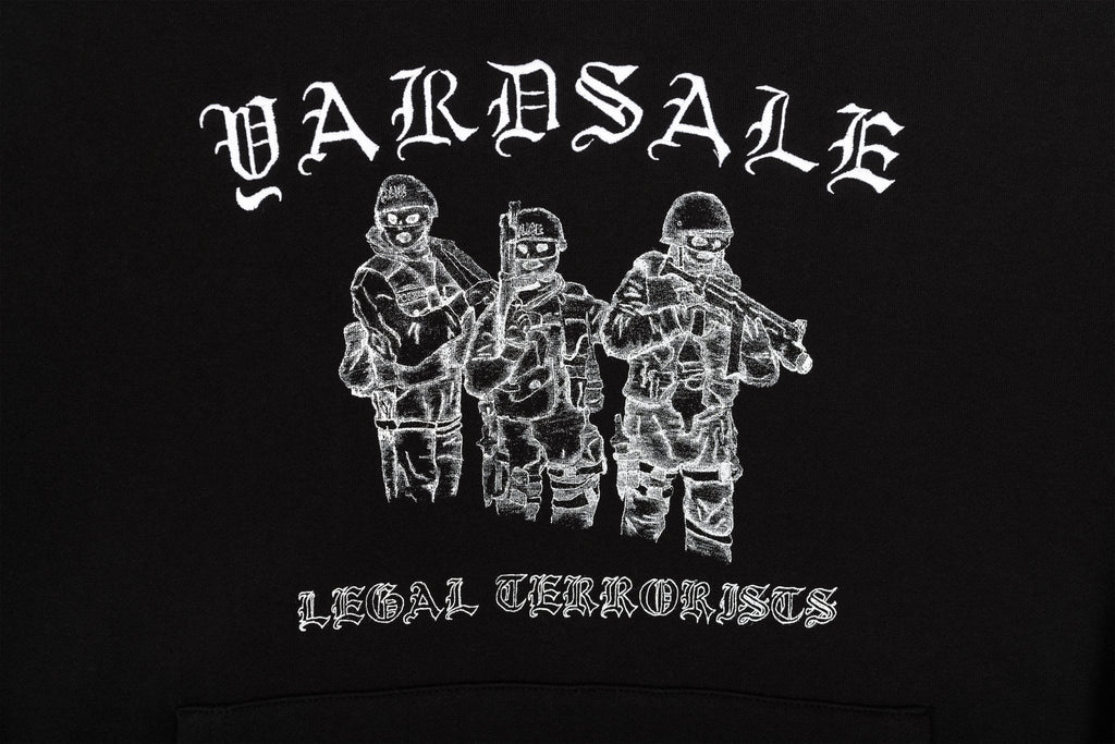 Yardsale Skate x Curtis Pearl Trust Pullover Fleece Hoodie Black - 50-50 Skate Shop
